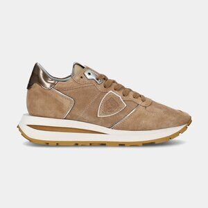 NWT Philippe Model Tropez Haute Beige Suede Sneakers 40 US 9.5
